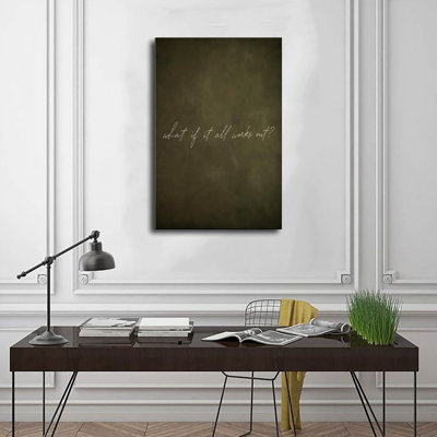 Canvas Wall Art What If It Works Poster_1 Vintage Poster Print Home Decor