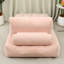 Fauteuil en velours côtelé rose 70,8 po pour dortoir, salon et chambre à coucher - confortable, bon soutien du dos, canapé-lit idéal sans assemblage, confortable-1363552773