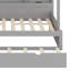 Lit superposé avec escalier de rangement, lit gigogne, tablettes de rangement, DEL et USB-602908095