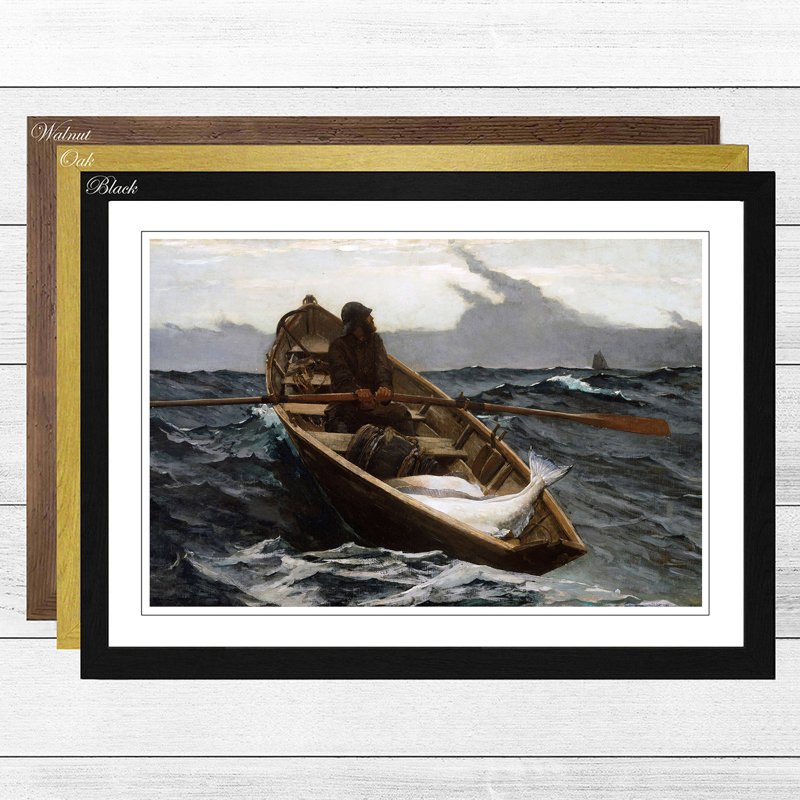 Winslow Homer - Single Picture Frame Painting, Walnut