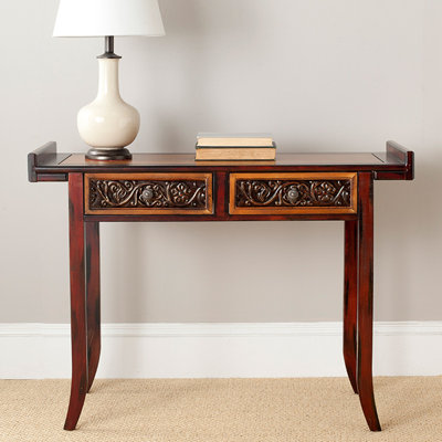 42'' Solid Wood Top Console Table