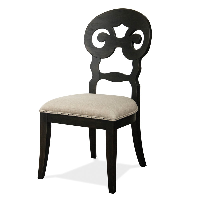 Mcgregor 19.5'' H Upholstered Side Chair, Rubbed Black