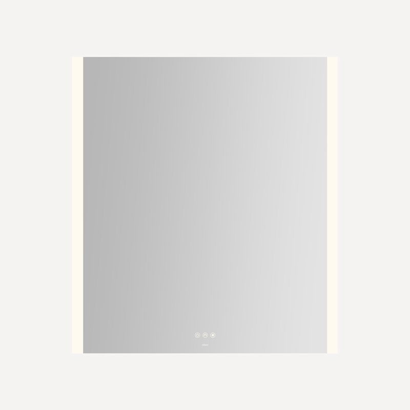 Instinct Lighted Rectangular Mirror, 36" x 40" x 7/8", Edge Lit Light Pattern
