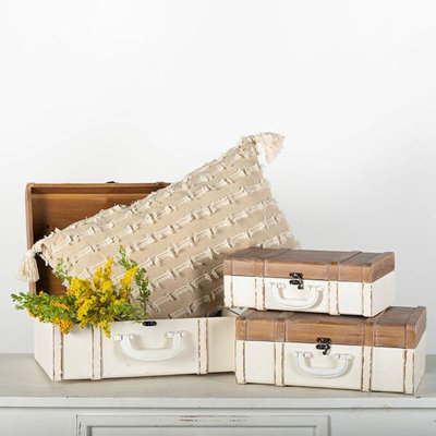 Surbit 3 Piece Manufactured Wood Accent Trunk