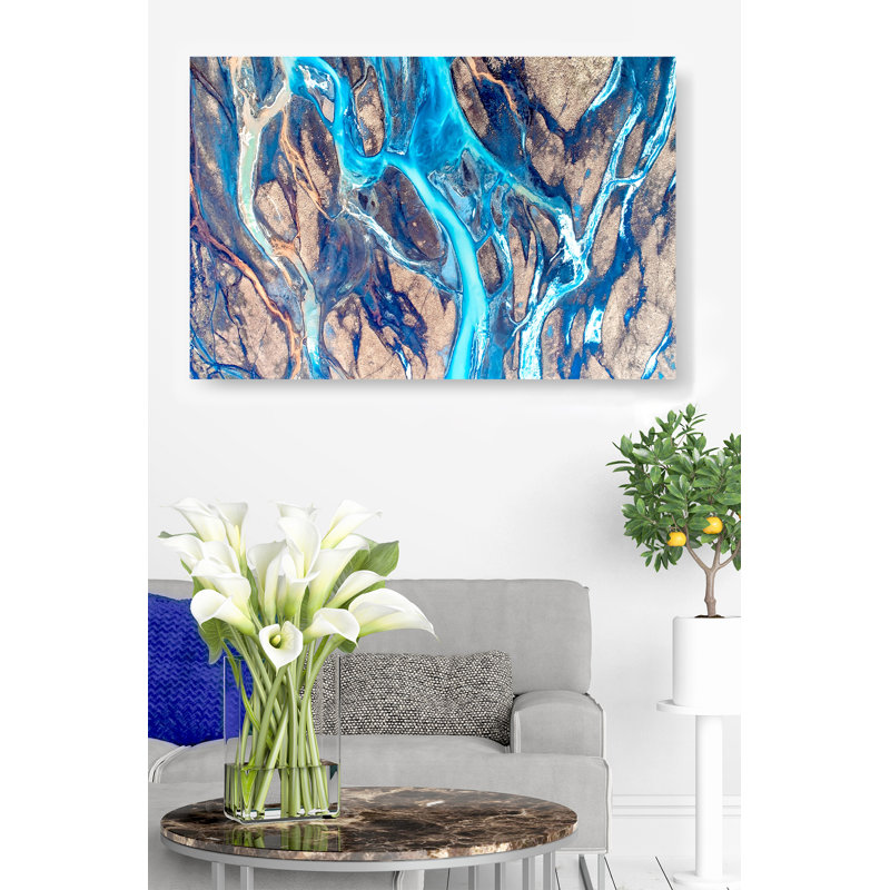 " Blues River (Part 2) ", 26" H x 50" W x 1.5" D