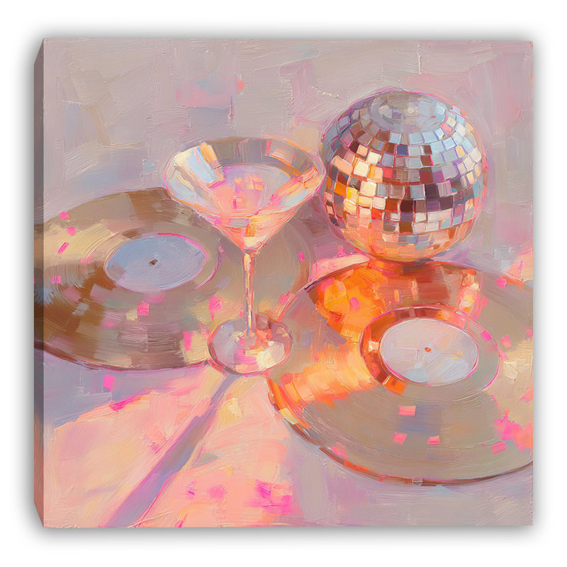 Art mural sur toile Disco Reflections, 20"W x 20"H x 1.5"D