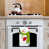 Black Snowman Penguin Print