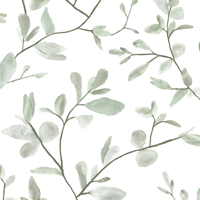 Superfresco Easy Eugenie Leaf Trail Green Wallpaper