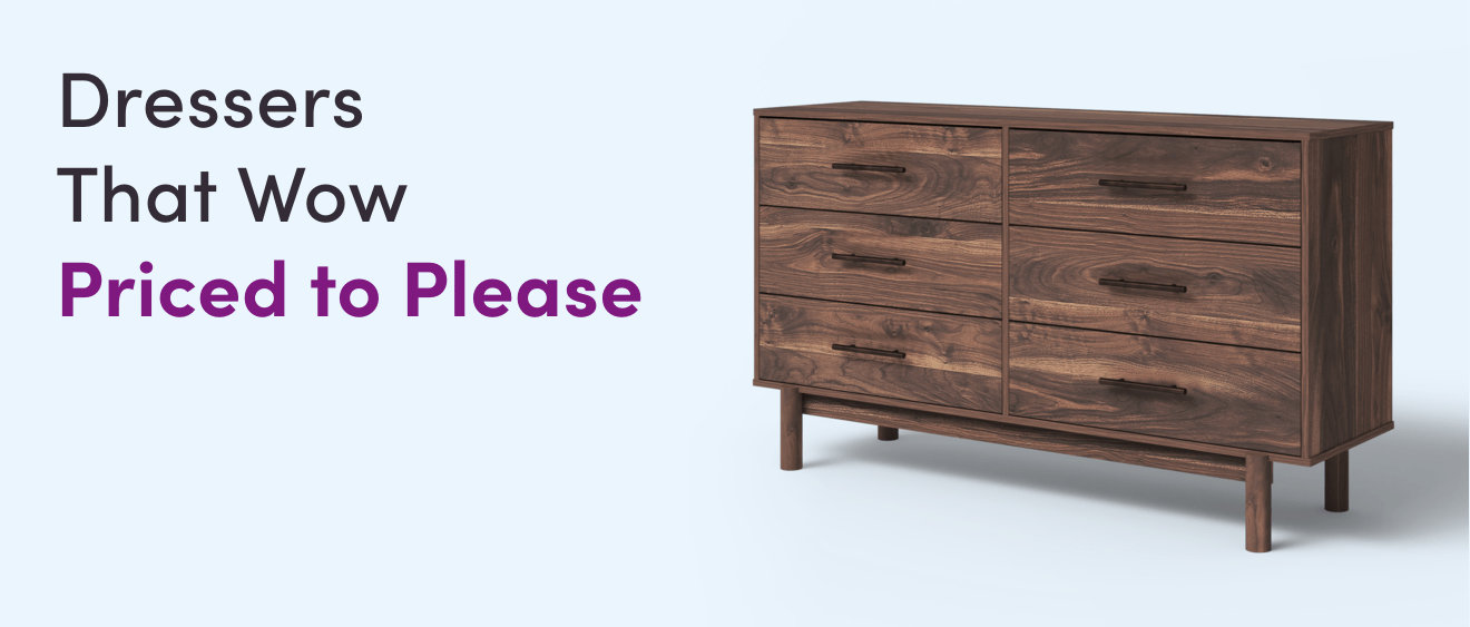 Dressers That Wow Priced to Please