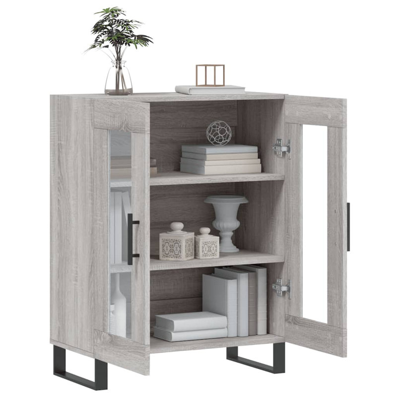 Neoga Display Cabinet, Grey Sonoma
