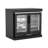 SERA C Black Stainless Steel Outdoor Refrigerator Cabinet with Black Granite Countertop, Wheels, Double Door, 4.1 Cu. Ft. Capacity-125340026