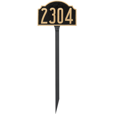 Deluxe 1-Line Lawn Address Sign
