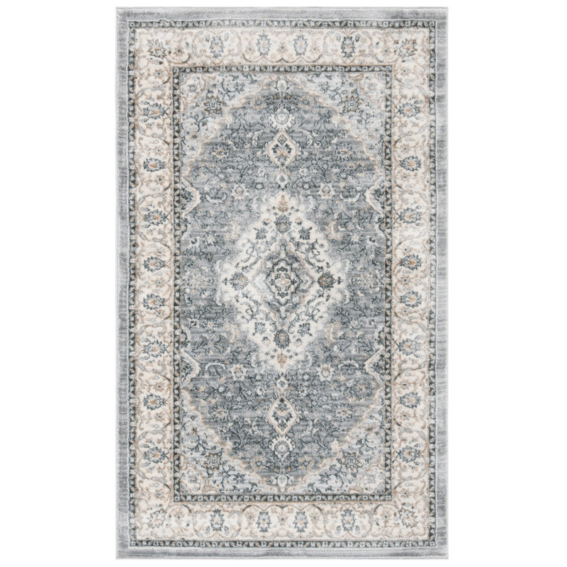 Delmer Performance Oriental Rug, Rectangle 5'3" x 7'6"