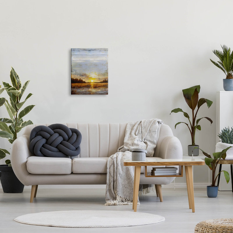 Art mural sur toile, "Weathered Sunset Nature Scenery" par Eric Turner, H 20 po x l 16 po x P 1,5 po