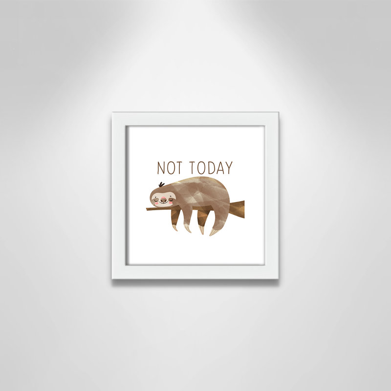Do It Not Today, H 9 po x l 9 po x P 1,19 po, Encadré de boîte blanc