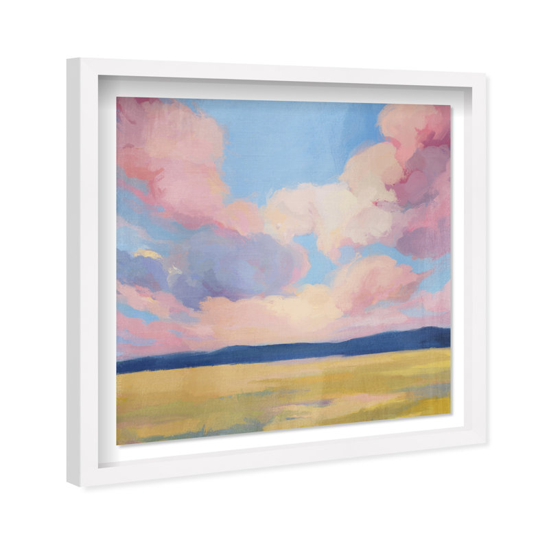 Blushing Sky Print by Oliver Gal, 13.5" H x 13.5" W, White Shadowbox