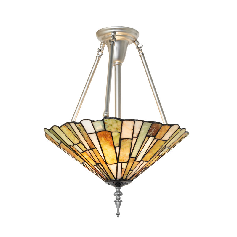 17" Wide Delta Jadestone Semi-Flushmount