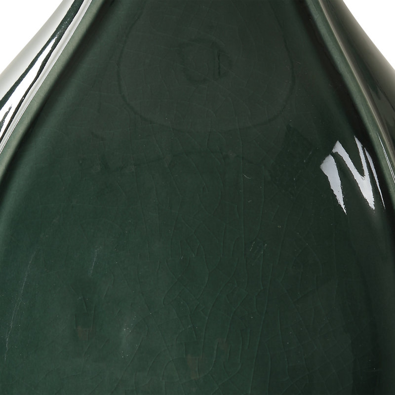Lampe de table en verre vert Daneca