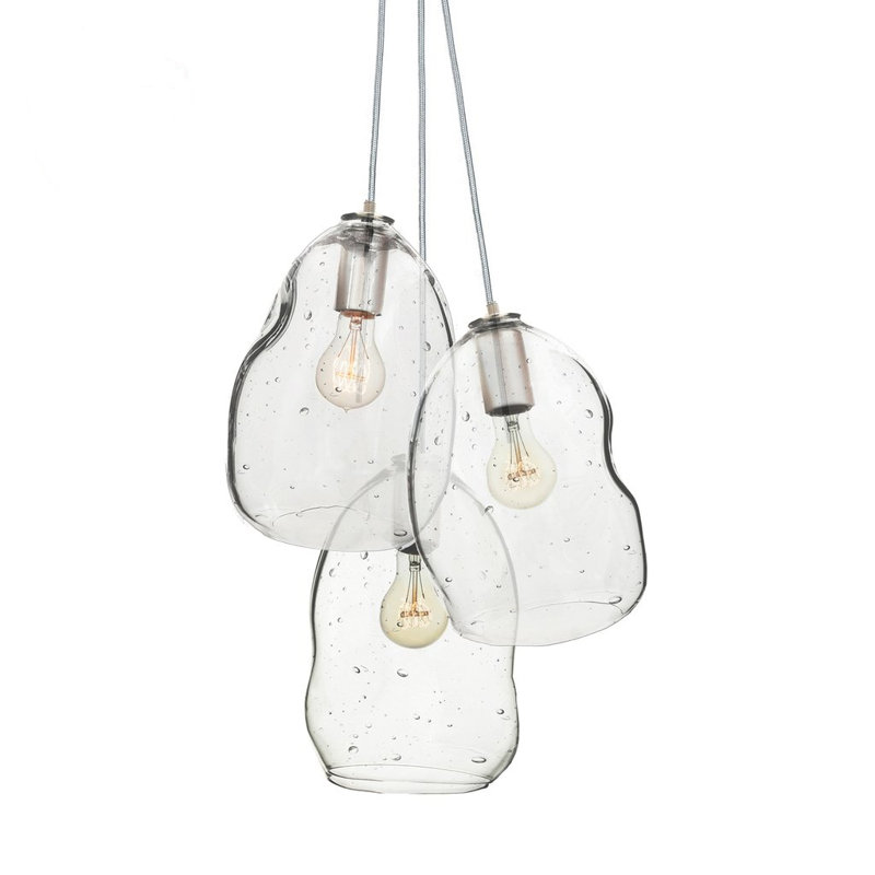 3 - Light Pendant, 108" H x 14" W x 14" D, Nickel