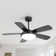 42" 5-Blade Modern Ceiling Fan With Tri-Color LED Light Source, Silent Motor, Remote Controller