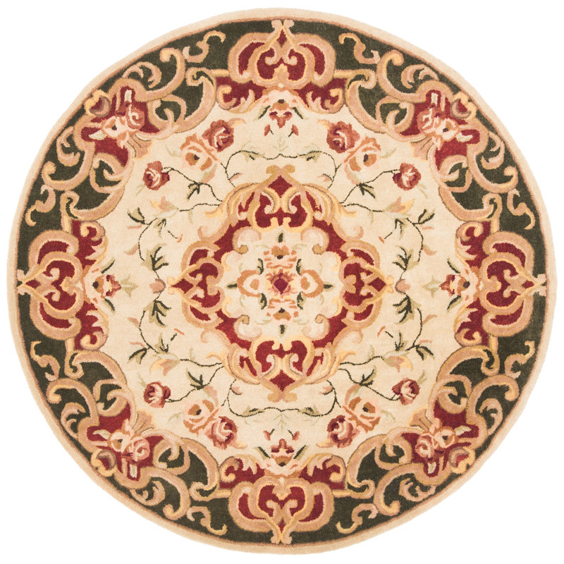 Alger Classic Hand Tufted Wool Oriental Rug, Round 6'
