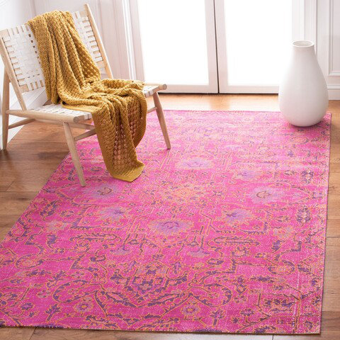 Gold Oriental Hand Woven Area Rug, Rectangle 201 x 274 cm