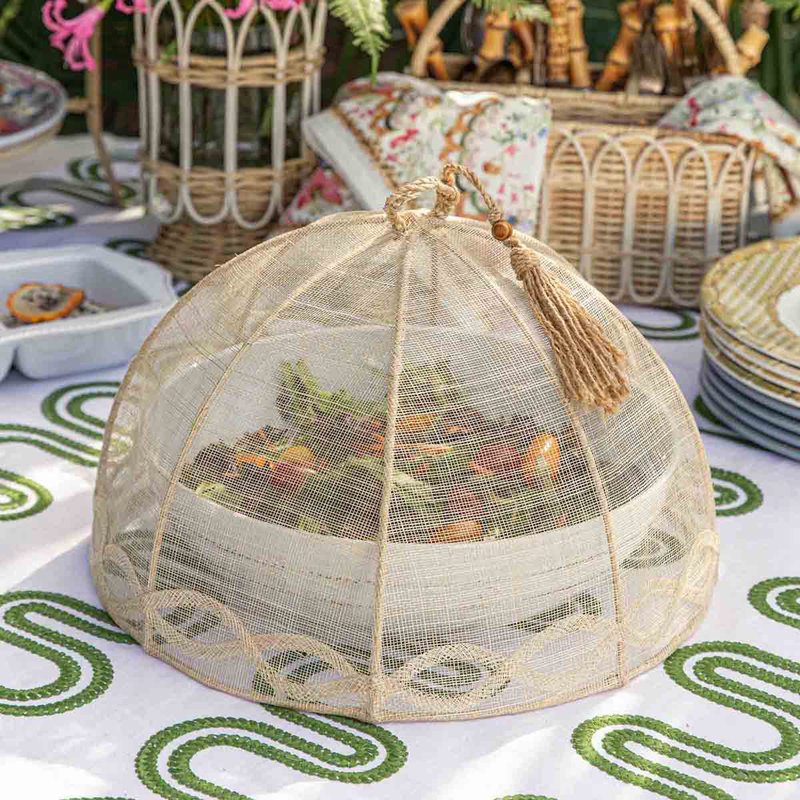 Tuileries Garden Mesh Round Food Cover Set Of 2 Pieces