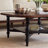 Color-blocking retro design coffee table