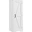 Armoire blanche pour le salon avec tablette réglable - Rangement tendance pour ajouter du style à votre