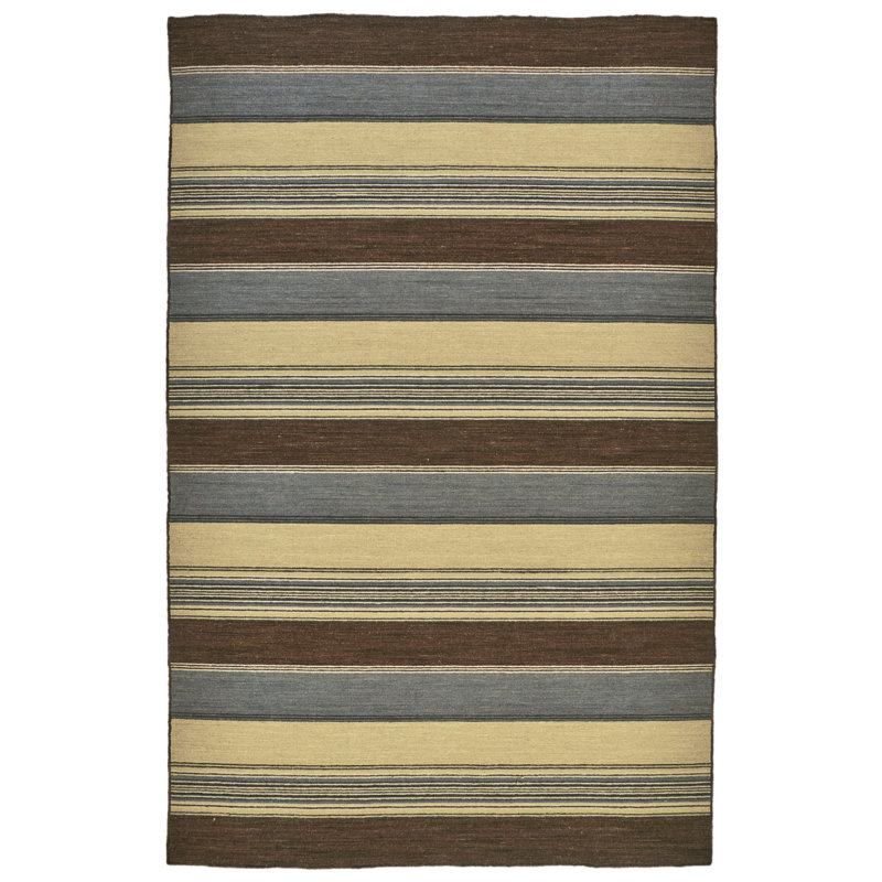 Striped Indoor Rug, Rectangle 5' x 8'