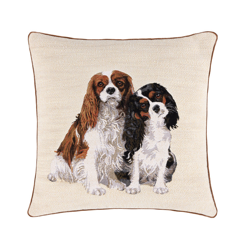 Charlies Decorative Pillow, Cream/White/Black