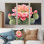 Cactus rose en fleurs dans le désert de Mojave - ensemble de reproductions d'art mural floral cactus