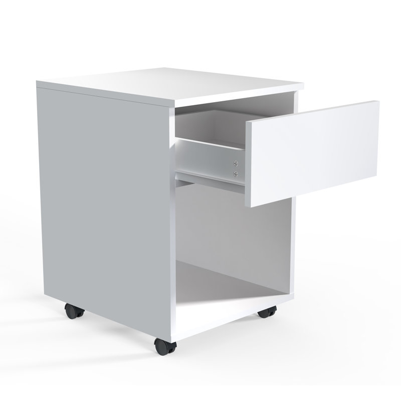 Remedios 39cm Wide File Cabinet, 45cm H x 39cm W x 55cm D, White