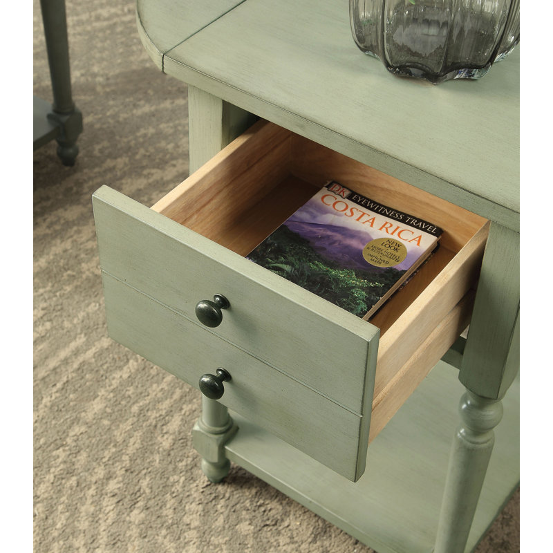 Kayli End Table with Storage, Gray