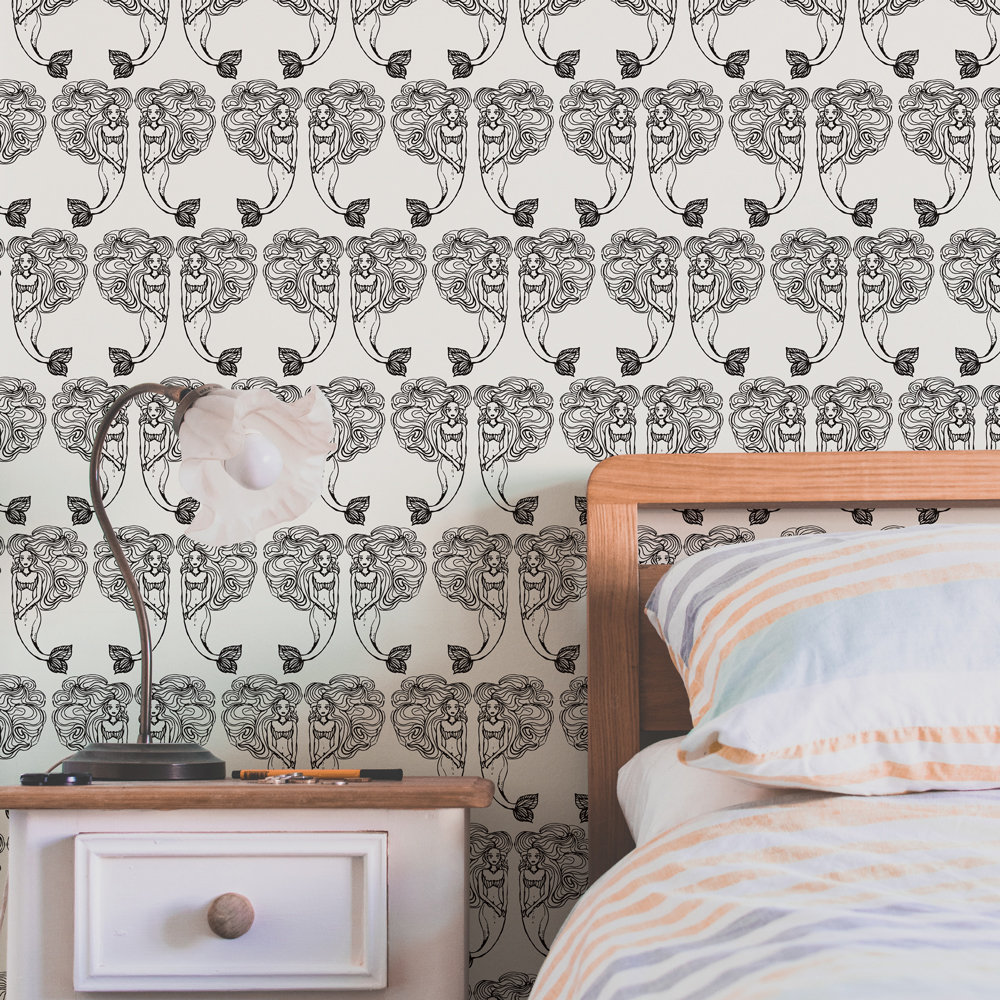 Kendall Self-Adhesive Wallpaper Roll, Onyx