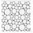 Geometric Circle Shower Curtain with Hooks Included-1160041714