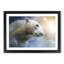 Mystical Polar Bear in Abstract - Picture Frame Painting Print-55727416-55727422