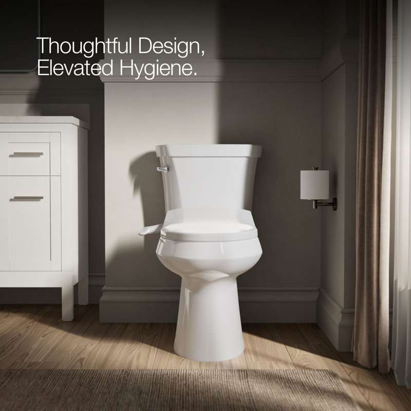 Puretide Toilet Elongated Bidet Seat, White