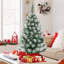 Green Spruce Flocked/Frosted Christmas Tree-401839303-314716376