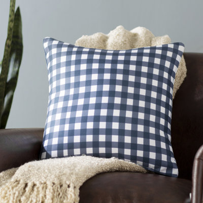 Coussin à carreaux