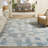 Weybossett Abstract Hand Tufted Wool Cotton Abstract Rug in Ivory/Blue-841717187