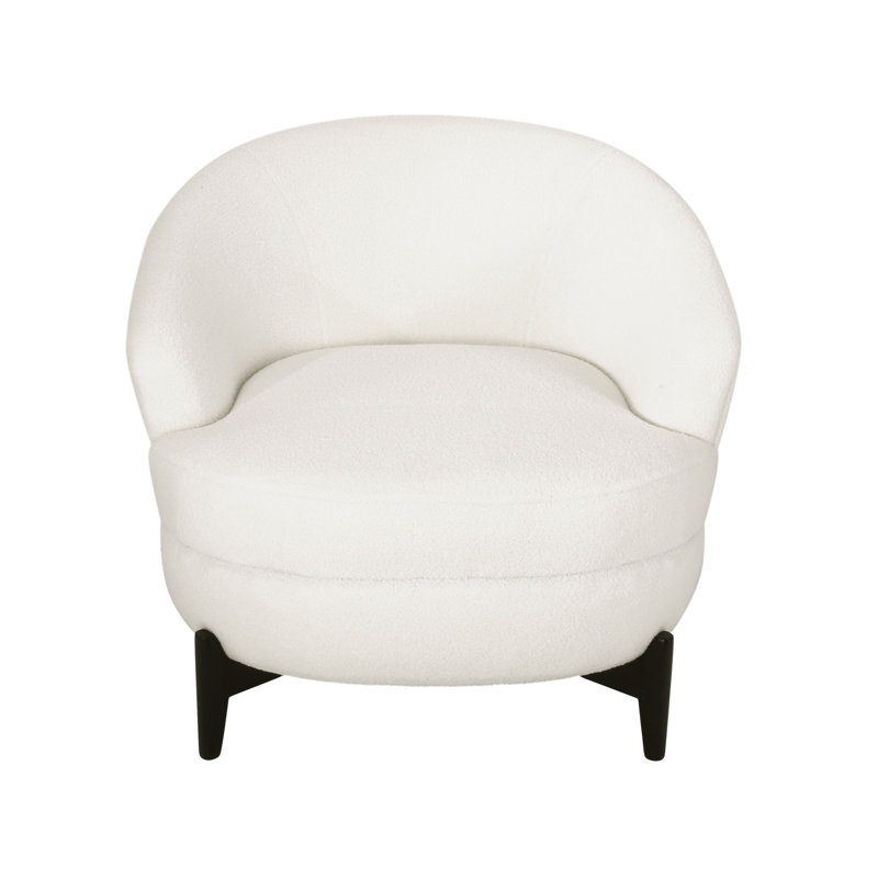 Hannon Upholstered Armchair, White Bouclé Incorrect