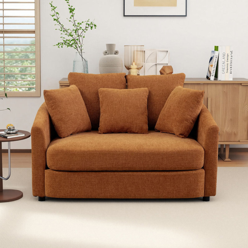 Fauteuil d'appoint Cozy Barrel, Orange