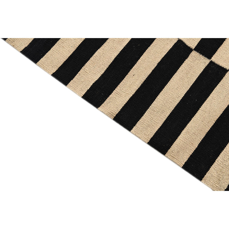 Tapis noir et blanc Jessen