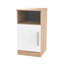 Contrast Fully Assembled Contrast 1 Door Cabinet White Gloss / Bardolino