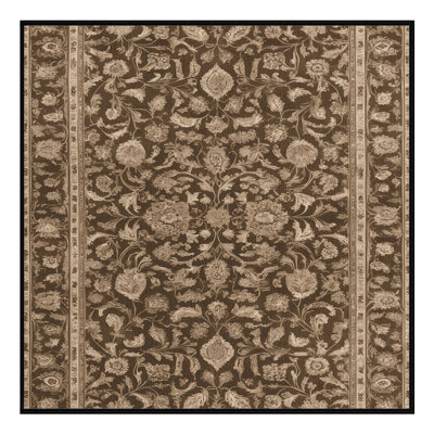Machine Washable Persian Brown Area Rug