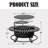 42" 3-in-1 Fire Pit Table with 2 Grills Lid-129933657