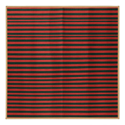 Machine Washable Horizontal Stripes Brown Area Rug