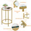 Table d'appoint ronde avec plateau en verre-2027567627