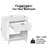 1 - Drawer Led Nightstand With Storage, End Table With Built In Light